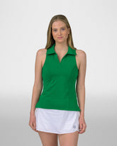 Women's Drain It Sleeveless Split Neck Polo