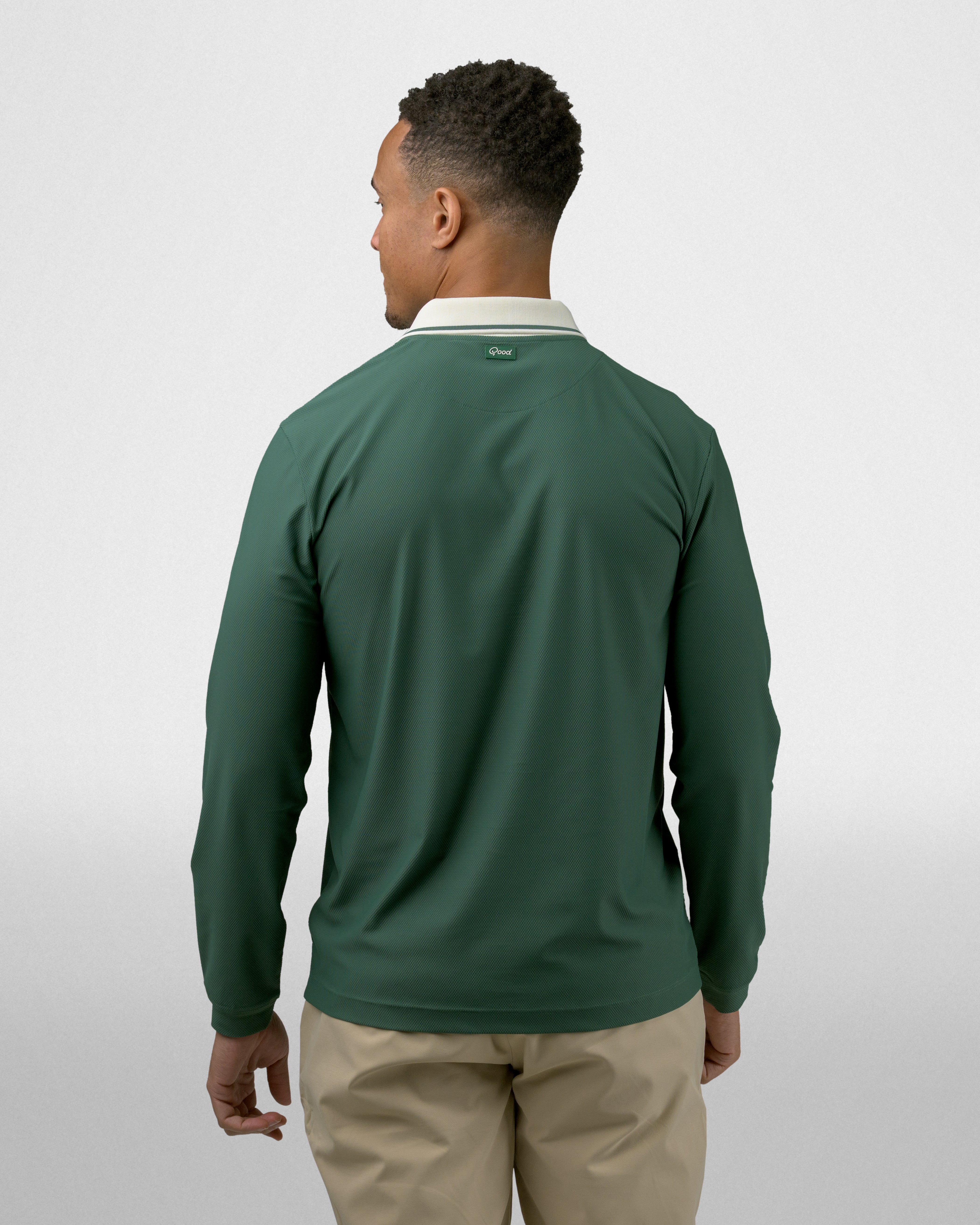 Born To Golf Long Sleeve Textured Polo