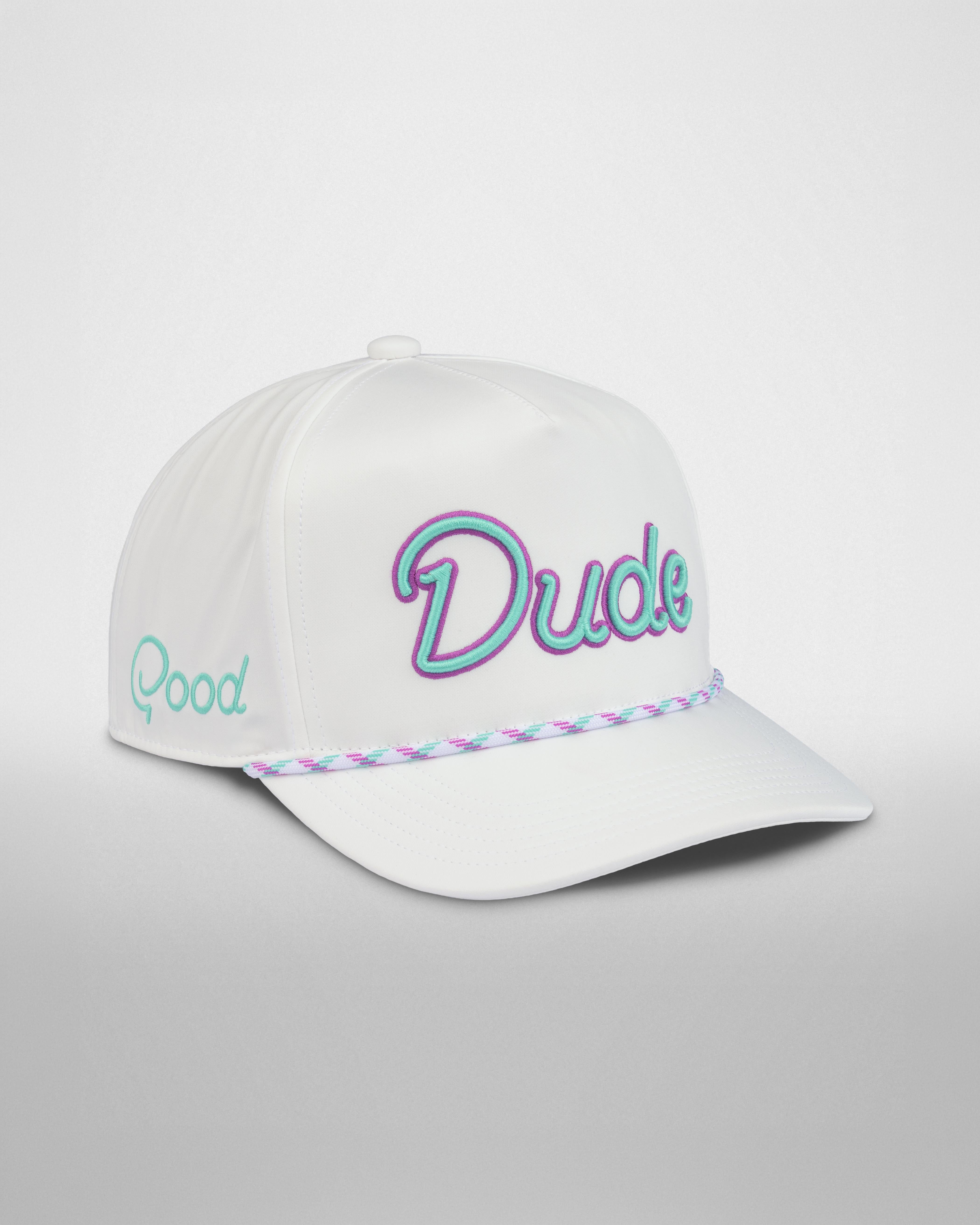 Youth Good Dude White Rope Hat