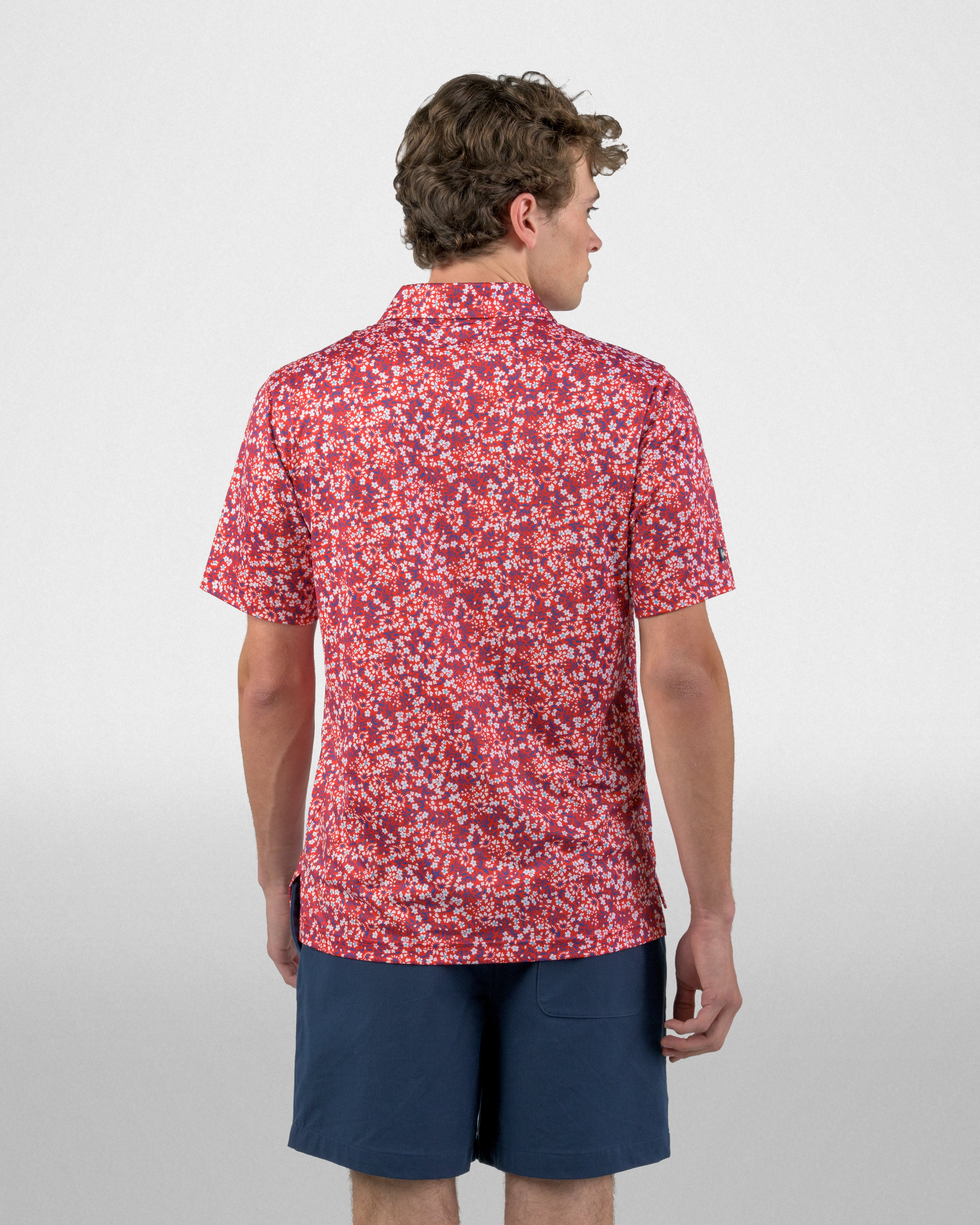 Beachside Floral Polo