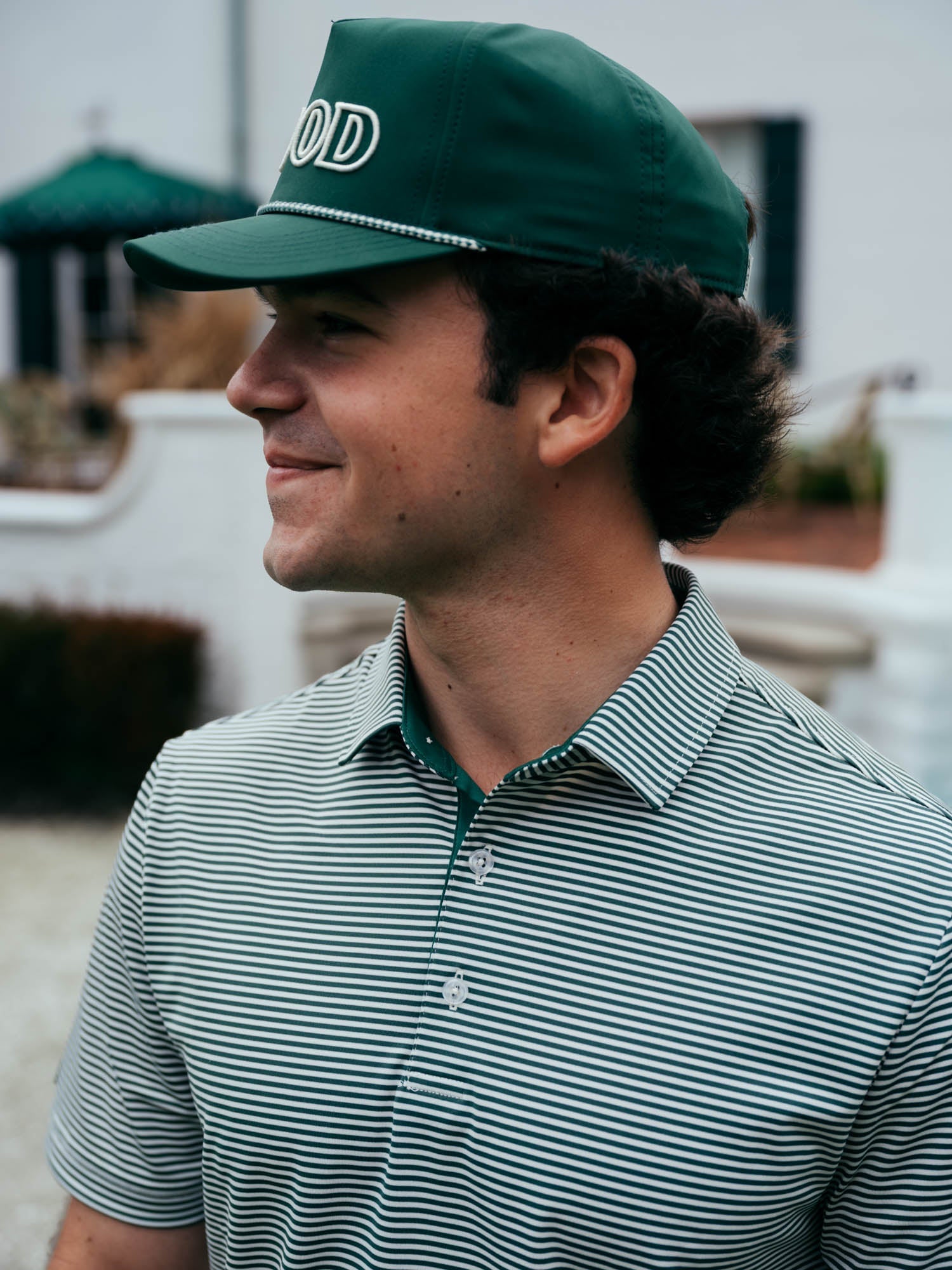 Born To Golf Stripe Polo