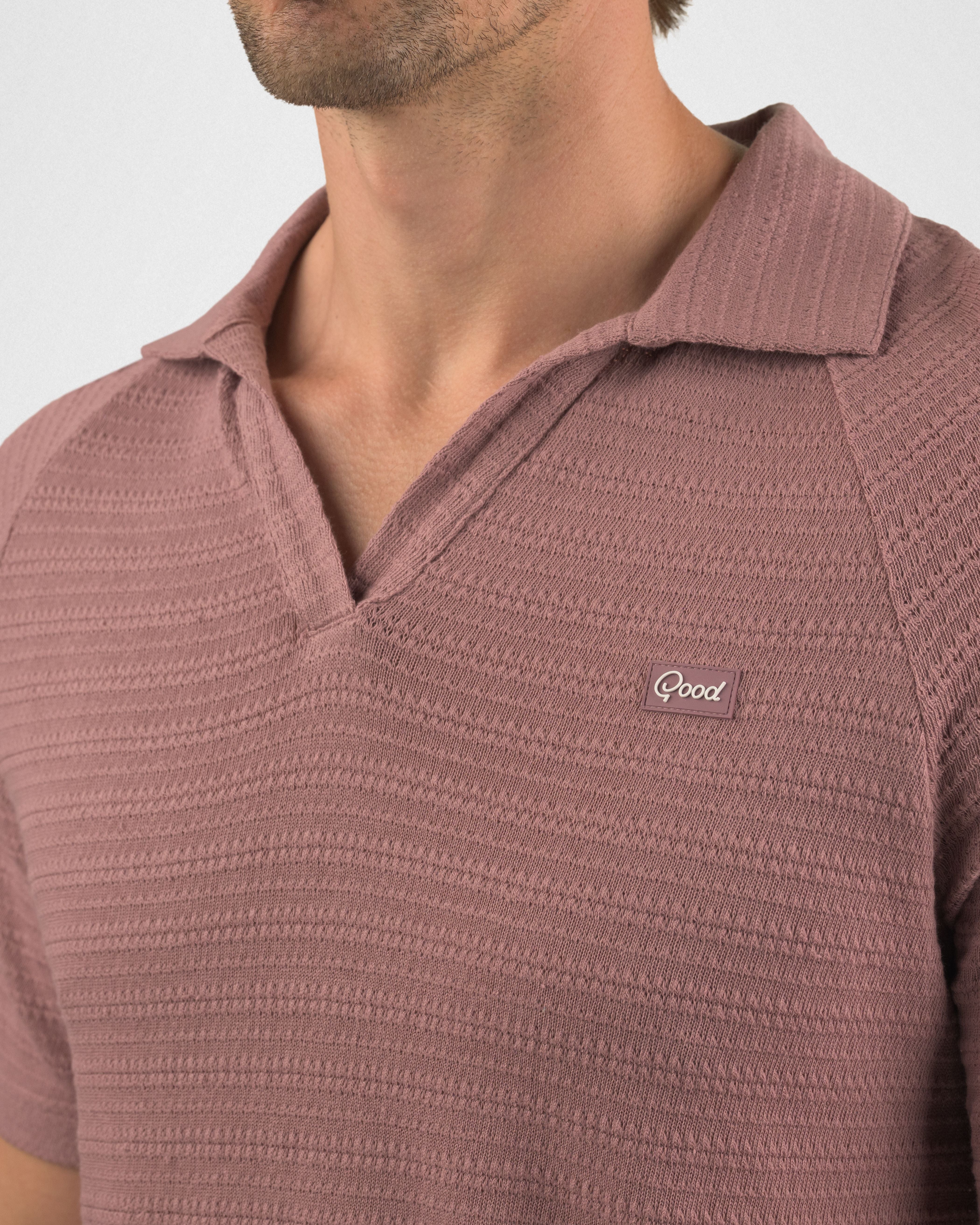 Through The Grapevine Split Neck Polo