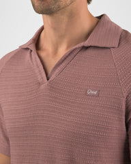 Through The Grapevine Split Neck Polo