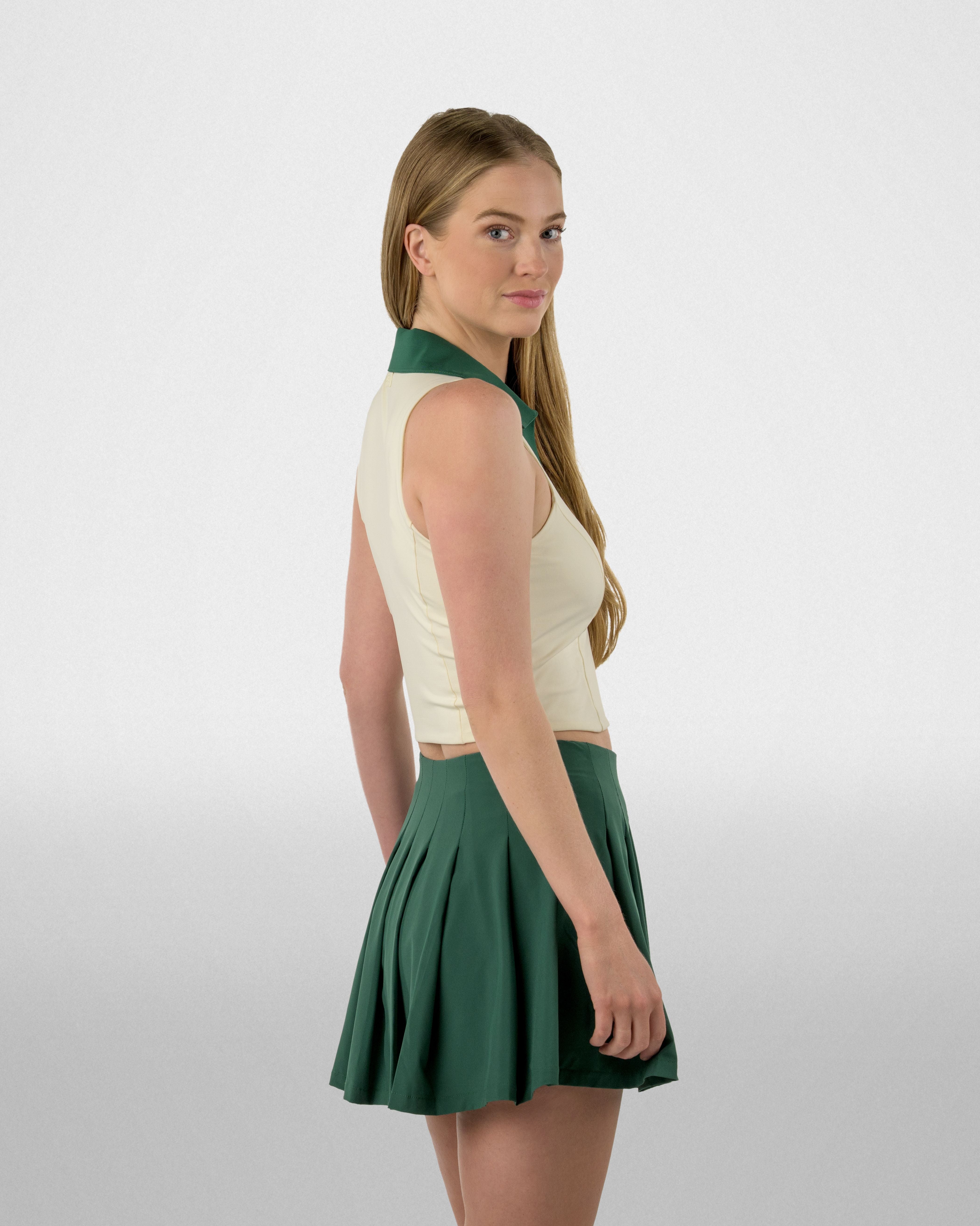 Women's Born To Golf Split Neck Crop Polo