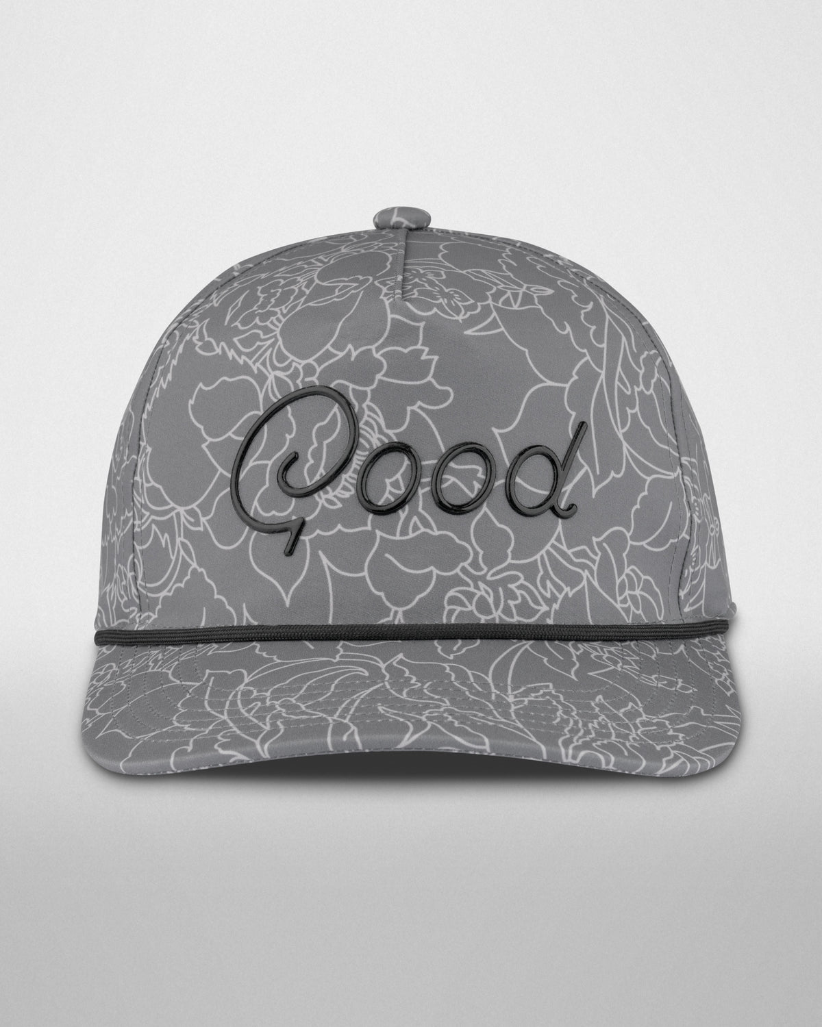 Grey Gloss Rope Hat
