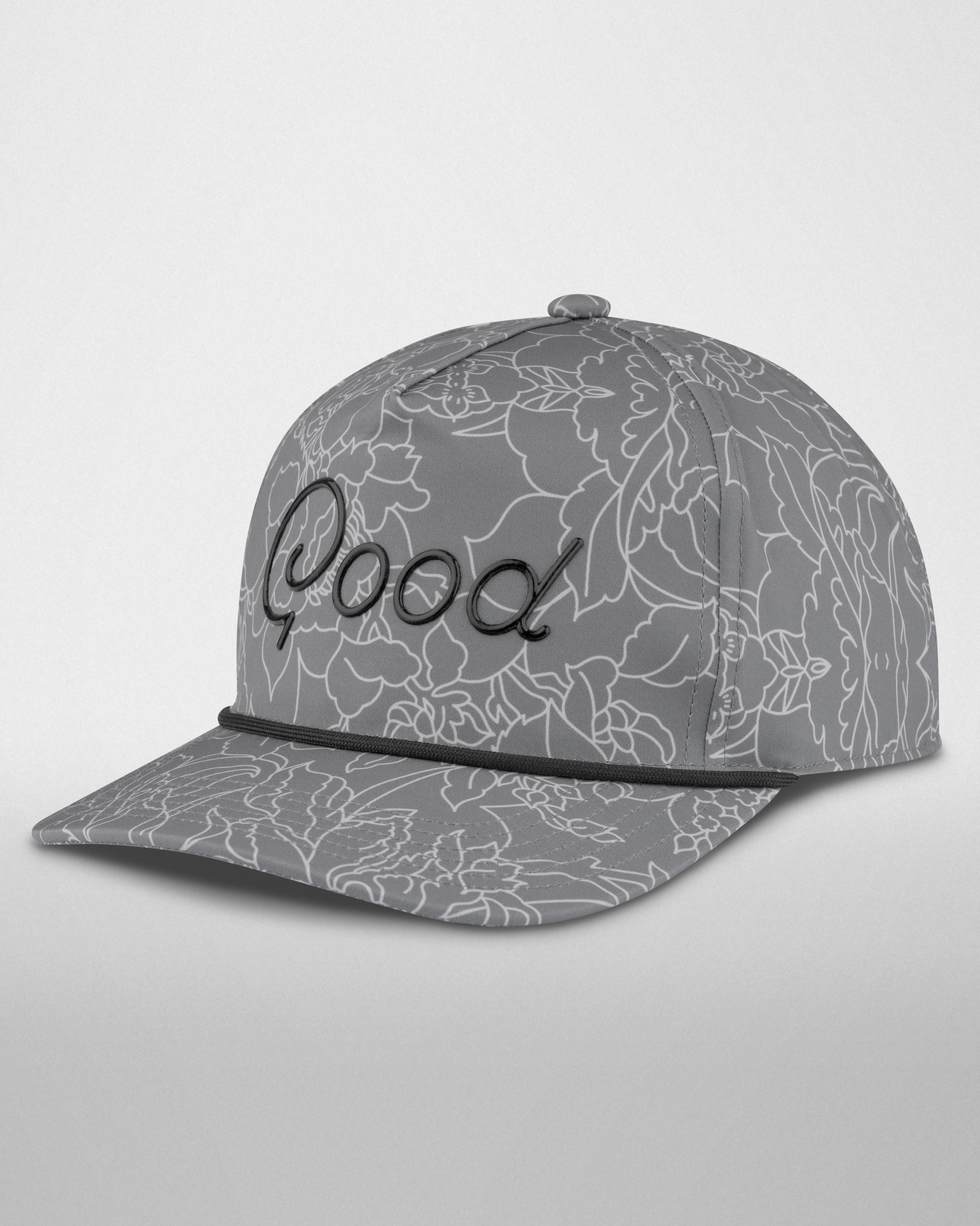 Grey Gloss Rope Hat
