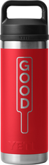 Good Good x Rambler 18 oz Bottle Chug Silent Night Rescue Red